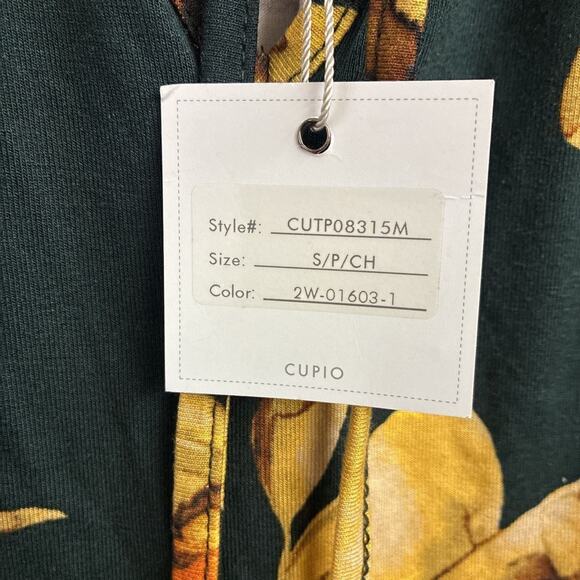 NWT Cupio women small blouse, bohemian lace trim bell sleeve boho, hippie - Picture 3 of 8